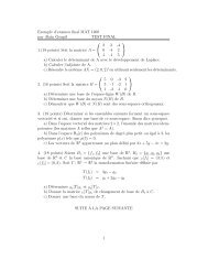 Exemple d'examen final MAT 1200 par Alain Goupil TEST ... - LaCIM