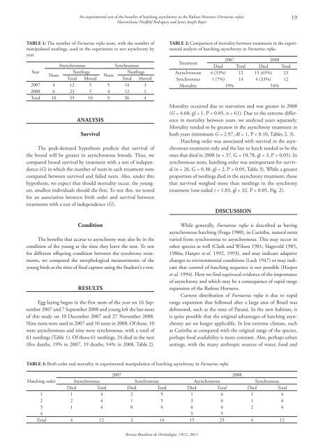 Capa 19(1) - fechada.indd - Sociedade Brasileira de Ornitologia