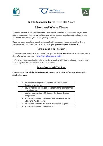 Litter and Waste Theme - Green Schools Ireland