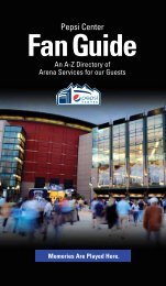 A-Z Fan Guide (PDF) - Pepsi Center