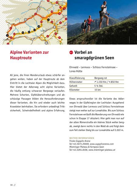 Adlerweg-Karte - Tirol