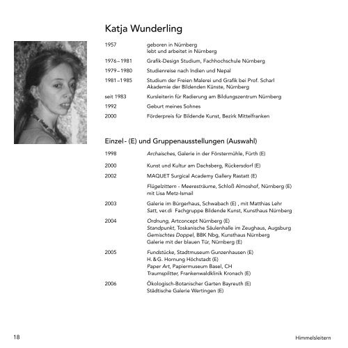 Katalog - Wunderling, Katja