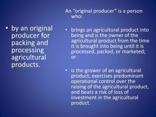 the texas sales tax exemption for agriculture - Texas Comptroller of ...