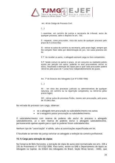 MANUAL DE ROTINAS DE SECRETARIA DE JUÃZO COM ...