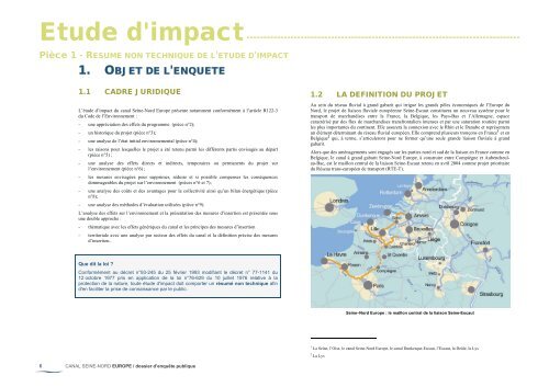 Version franÃ§aise du RÃ©sumÃ© non technique - Voies navigables de ...