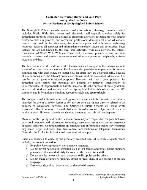 computer use in schools