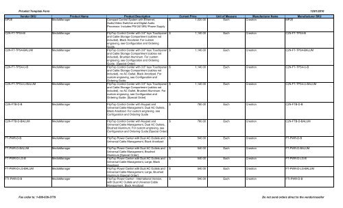 Crestron Pricelist - Peppm