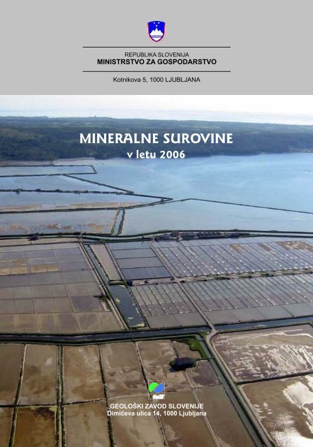 Mineralne surovine v letu 2006 - Geološki zavod Slovenije