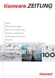 tisoware.ZEITUNG - tisoware Gesellschaft für Zeitwirtschaft mbH