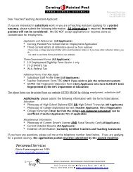 Teaching Assistant Application - Corning - Painted Post School District