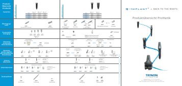 finden Sie die ProduktÃ¼bersicht Prothetik - Trinon