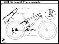 2004 Lithium 3.0 Frame Assembly