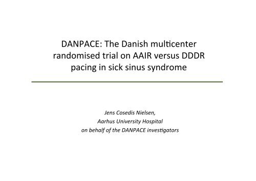DANPACE Trial ESC presentation final