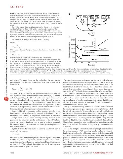 In silico simulation of biological network dynamics - UCLA-DOE