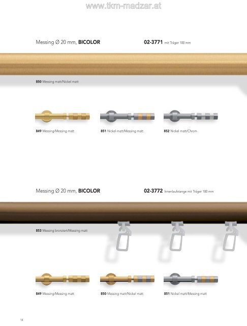 MHZ Stangen Messing