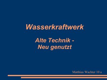 Wasserkraftwerk