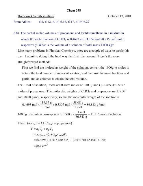 HW #6 Solutions