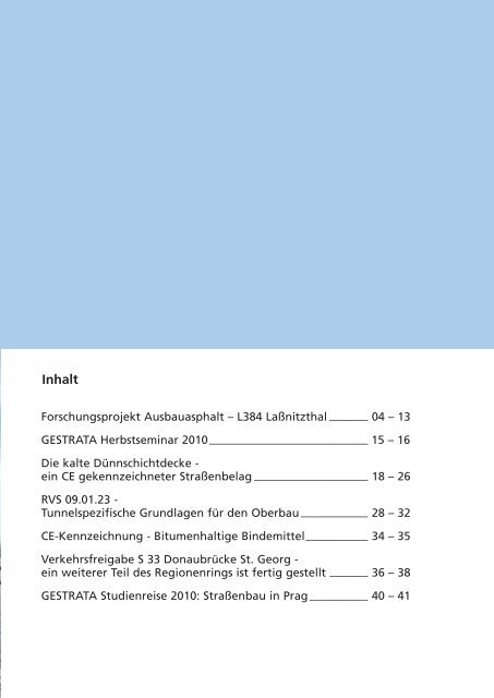 Gestrata Journal Ausgabe 131 (JÃ¤nner 2011)