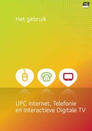 Gebruiksaanwijzing UPC Internet, Bellen & Digitale TV