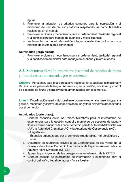 AGENDA ESTRATÉGICA DE COOPERACIÓN AMAZÓNICA - OTCA