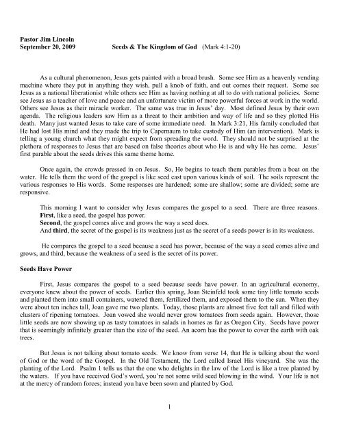 The power of parables the word of god english edition