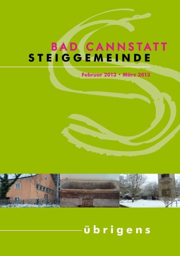 Ã¼brigens BAD CANNSTATT STEIGGEMEINDE