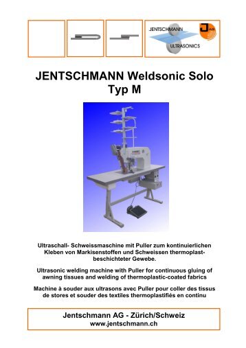 JENTSCHMANN Weldsonic Solo Typ M - Jentschmann AG