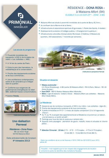Diapositive 1 - Primonial Immobilier