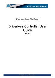 Driverless Controller User Guide - Data Modul