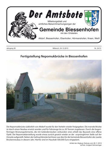 Gemeinde Biessenhofen - Verwaltungsgemeinschaft Biessenhofen