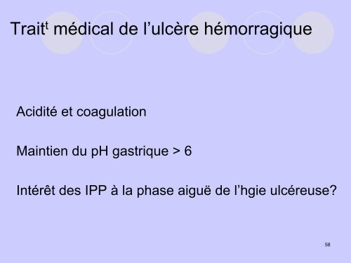 Conduite à tenir devant une hémorragie digestive ... - SMUR BMPM