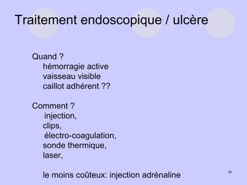 Conduite à tenir devant une hémorragie digestive ... - SMUR BMPM