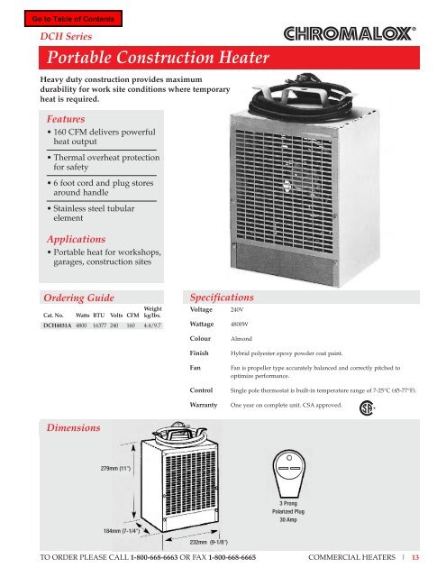 TWH Series Fan Forced Wall Insert Heater