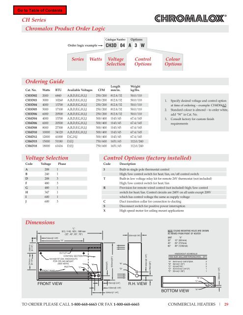 TWH Series Fan Forced Wall Insert Heater