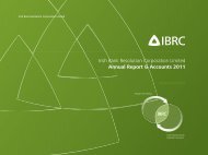 Annual Report & Accounts 2011 - IBRC