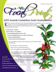 AIFD Awards Committee Seeks Nominations!