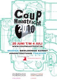 25 JUNI T/M 4 JULI - Conservatorium Maastricht