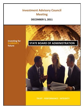 Agenda and Meeting Items - Florida State Board of Administration