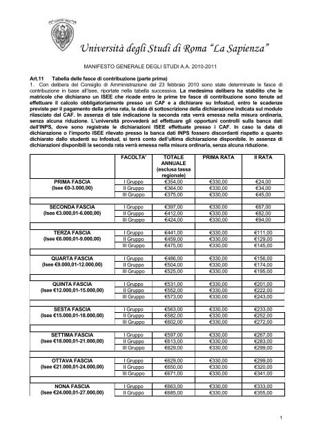 Università degli Studi di Roma “La Sapienza”