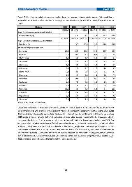 KESKKONNAKULUTUSTE ANALÜÜS - Keskkonnaministeerium