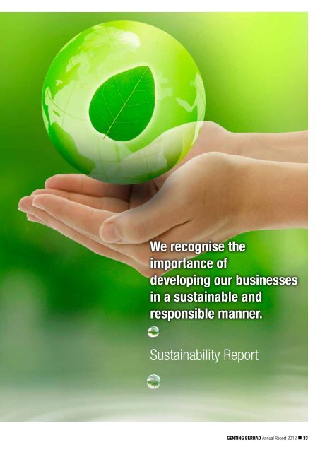 Sustainability Spa. Sustainability report