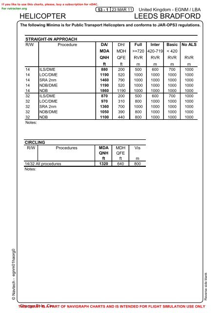 UK AIP (15 Jan 09) AD 2-EGNM-1-1 Civil Aviation Authority AMDT 1 ...