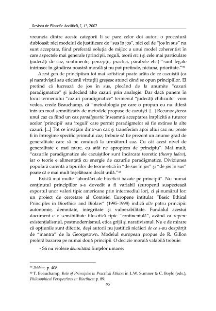 este etica aplicatÄ o aplicare a eticii? - Societatea RomÃ¢nÄ de ...