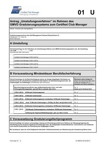 Formular 01- U (Antrag Umstufungsverfahren) - CCM Certified Club ...