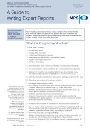 A Guide to Writing Expert Reports - Medical Protection Society