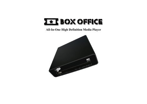 Box Office User Manual - Patriot Memory