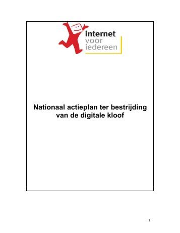 Nationaal actieplan tegen de digitale kloof