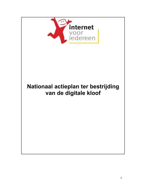 Nationaal actieplan tegen de digitale kloof