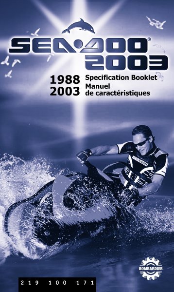specification booklet 1988-2003 - Sea-Doo.net