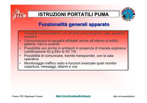 1 squadra - 2 squadra/trasponder - Centro TLC Veneto - Altervista